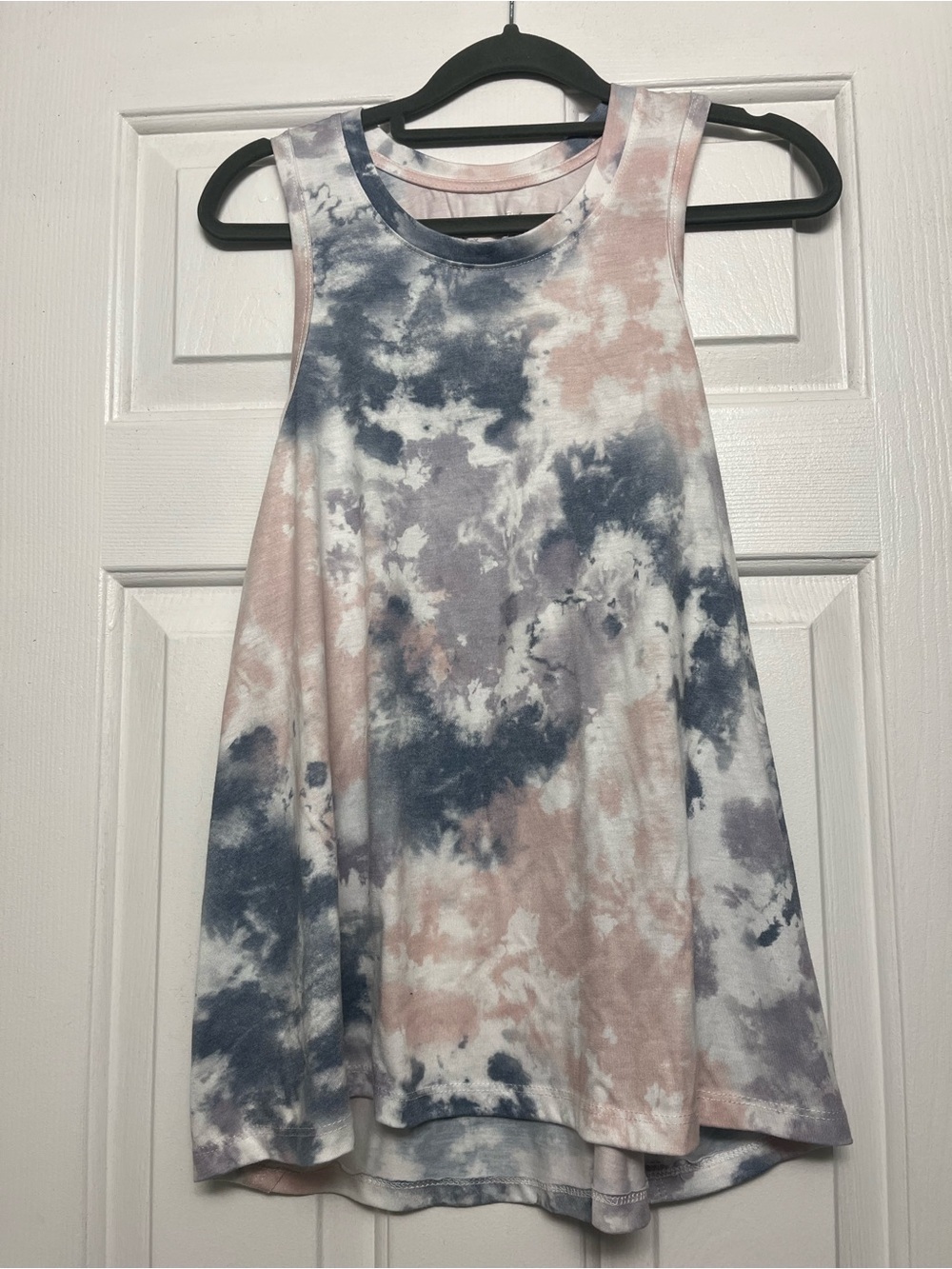 Terra & Sky Blue, Pink, White Tie-Dye Swing Tank